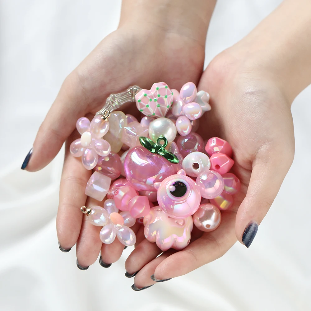 20grams 12 ~ 50mm 아크릴 혼합 비즈 쥬얼리에 대한 느슨한 스페이서 비즈 DIY 팔찌 목걸이 귀걸이 액세서리 만들기