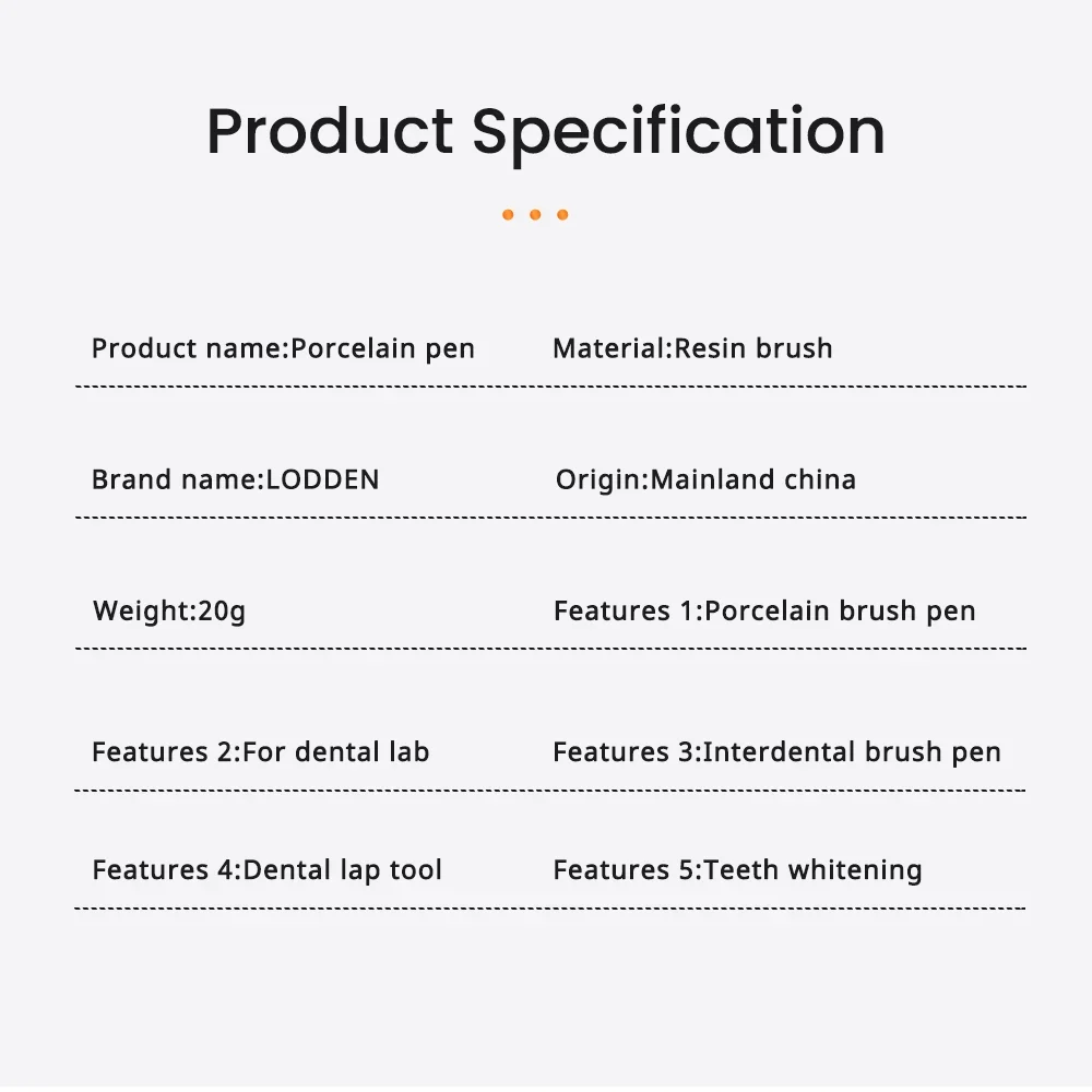 치과 실험실 치아 도구용 치과 도자기 브러시 펜, 치과 의사 성형 플라스틱 글레이즈 치간 브러시 펜, 세라믹 브러시 펜, 1 개,치간 칫솔