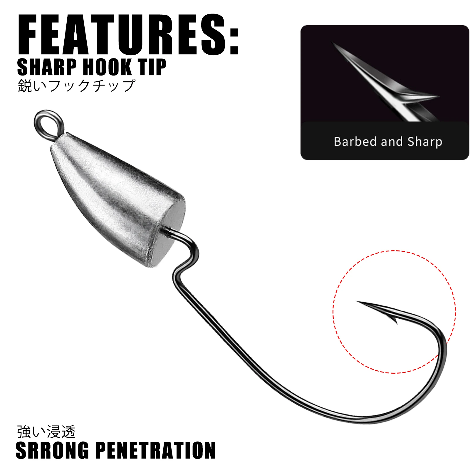 지그 헤드 후크 루트 오리지널 리드 크랭크 리드 후크 낚시 Rockfish Ajing 소프트 웜 루어베이스 피쉬 Pesca 상품 1.75-120g베이스