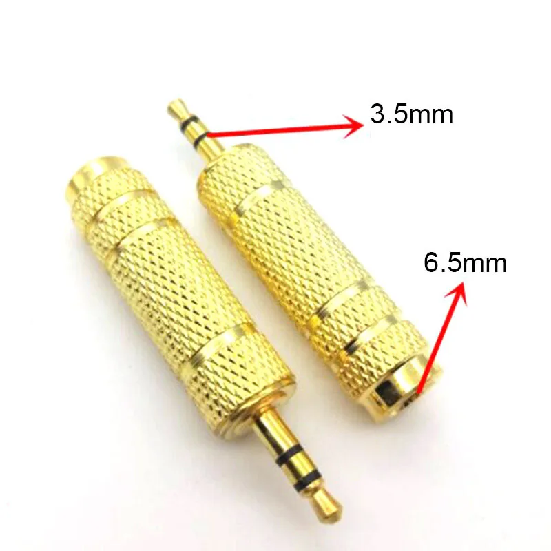 오디오 6.5 남성 - 3.5 여성/3.5 남성 잭 - 6.35 여성 어댑터 증폭기 어댑터 casque et micro 소형 - 대형