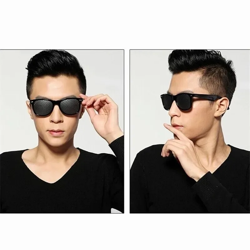비전 케어 웨어러블 교정 안경 개선 Stenopeic 핀홀 핀홀 안경 피로 방지 눈 보호 Oculos De Grau