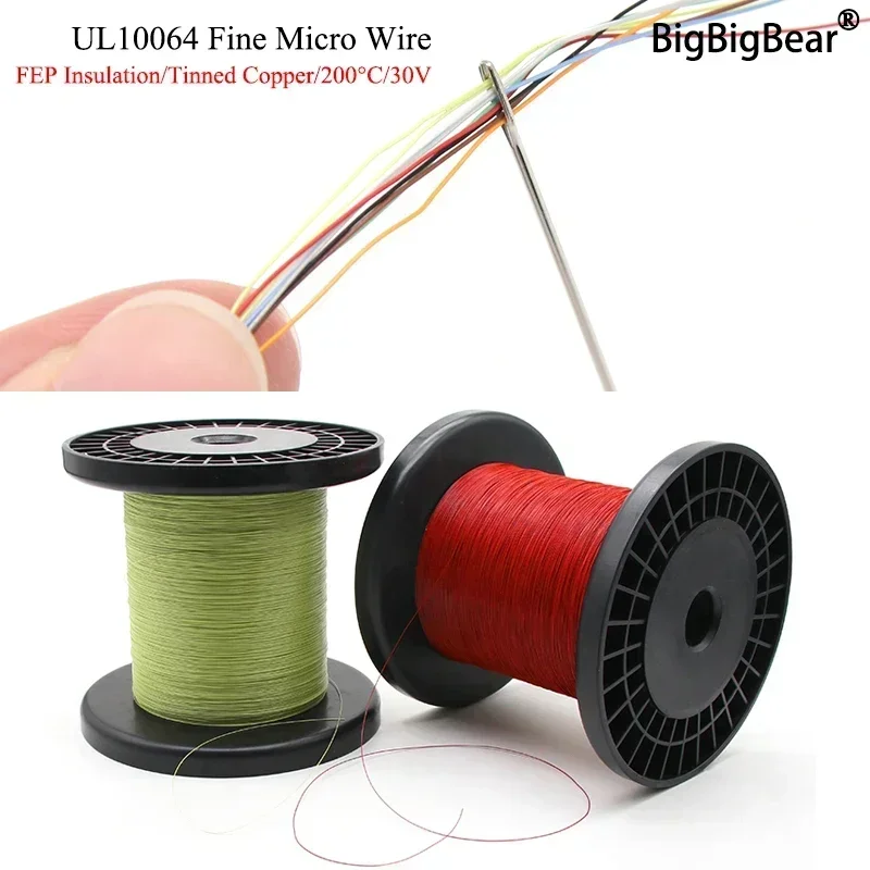 10M/100M UL10064 FEP 와이어 40/36/34/32/30/28/26AWG PTFE 플라스틱 초극세 마이크로 리츠 와이어 솔더 높은 전도성 구리 케이블 title=10M/100M UL10064 FEP 와이어 40/36/34/32/30/28/26AWG PTFE 플라스틱 초극세 마이크로 리츠 와이어 솔더 높은 전도성 구리 케이블 