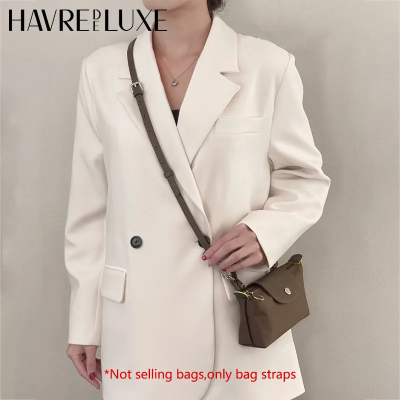 가죽 교체 크로스바디 백 스트랩, 2024 맞춤형, 롱샴 미니 숄더 스트랩, 펀칭 변형 없음