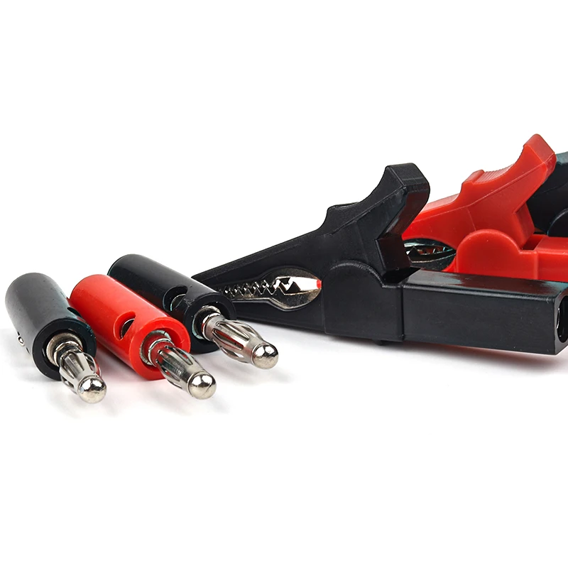 4 개/대 55mm 악어 클립 바나나 플러그 테스트 프로브 (4mm 바나나 플러그 케이블 클립 포함) 전기 테스트 액세서리