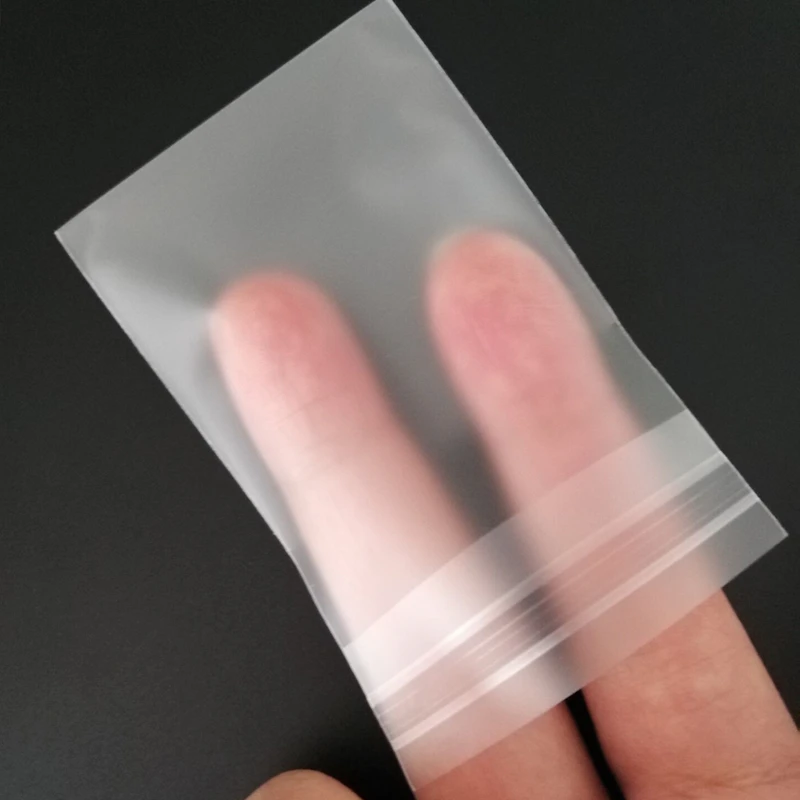 결혼식, 생일 파티, 베이킹을위한 100 조각 PE 반투명 셀로판 캔디 가방 자체 접착 흰색 캔디 쿠키 선물 가방