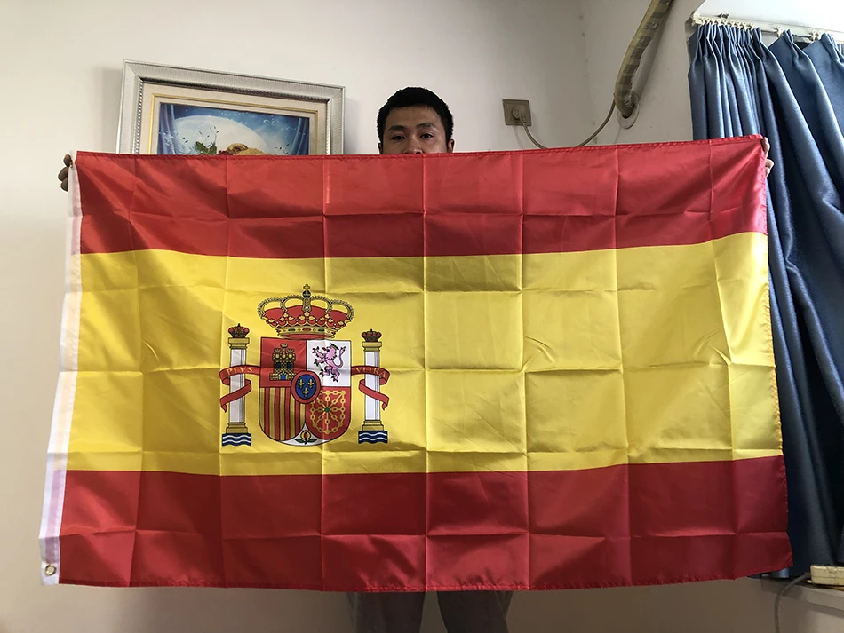 SKY FLAG 90x150cm 스페인 국기 3x5 피트 ES Espana 스페인 국기 슈퍼 폴리 축구 플래그 실내 옥외 축하 큰 플래그 title=SKY FLAG 90x150cm 스페인 국기 3x5 피트 ES Espana 스페인 국기 슈퍼 폴리 축구 플래그 실내 옥외 축하 큰 플래그 