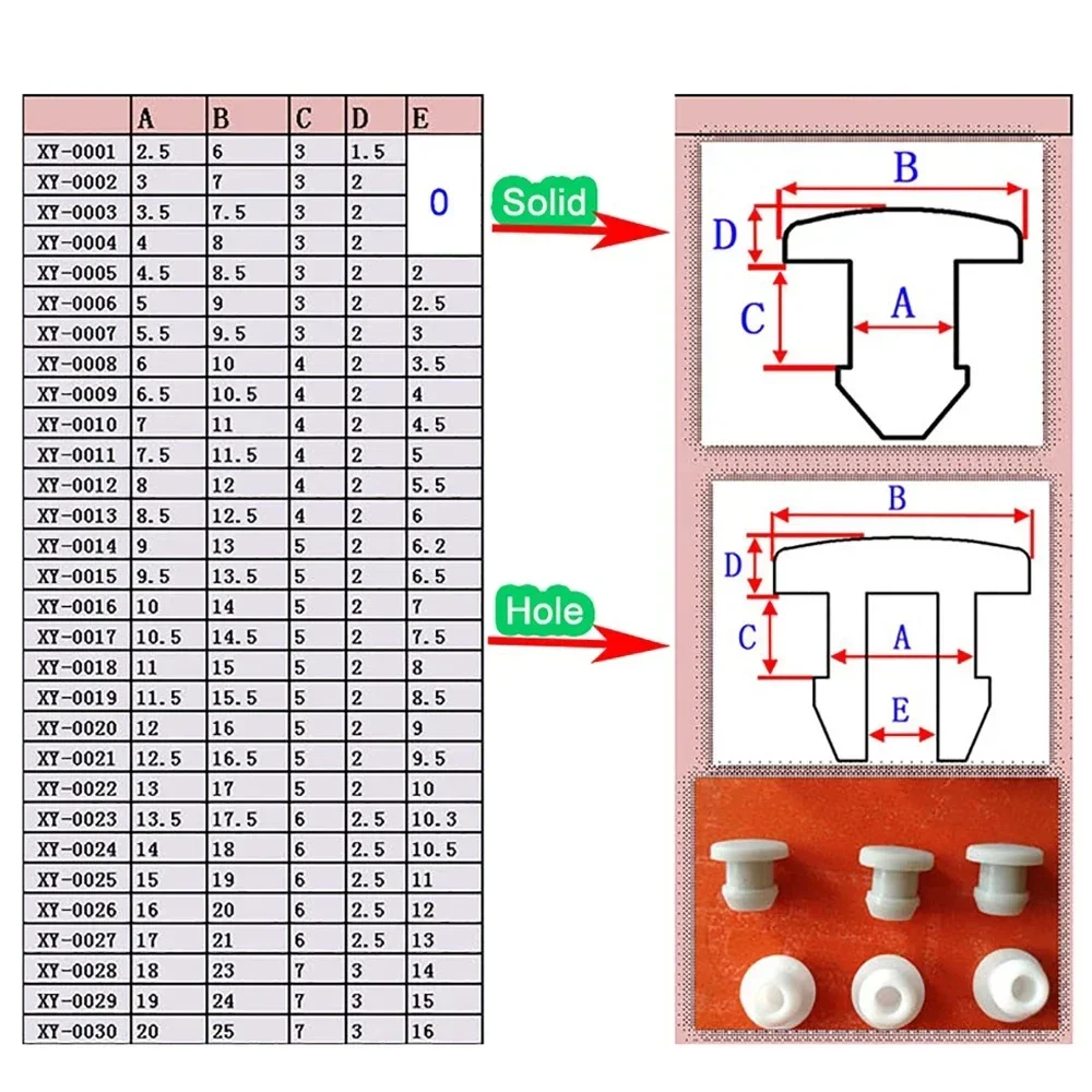 2.5-50.6mm 블랙 원추형 스냅온 실리콘 고무 T자형 플러그 블랭킹 엔드 캡 튜브 인서트 마개 고온 방지