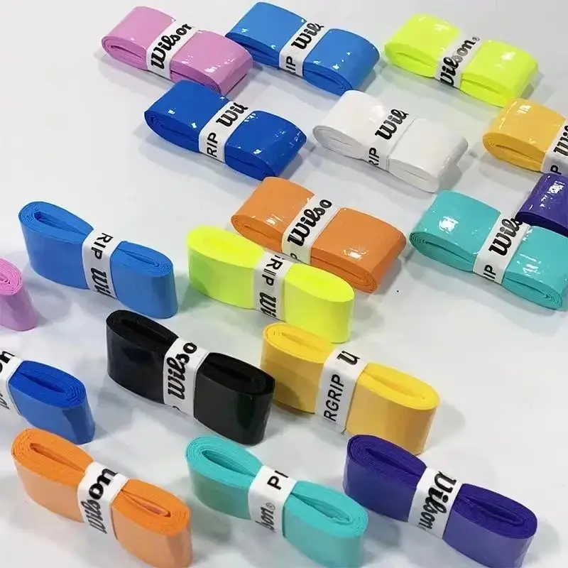 12PCS 윌슨 테니스 라켓 오버 그립 땀 흡수 그립 PU 미끄럼 방지 라켓 핸들 그립 테니스 그리프 테이프 Padel Grip PRO