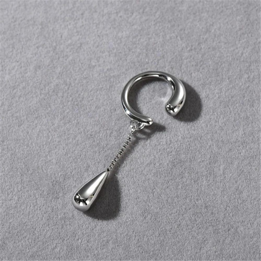 간단한 성격 술 드롭 펜던트 귀 뼈 클립 새로운 여성스러운 절묘한 파티 액세서리 2024