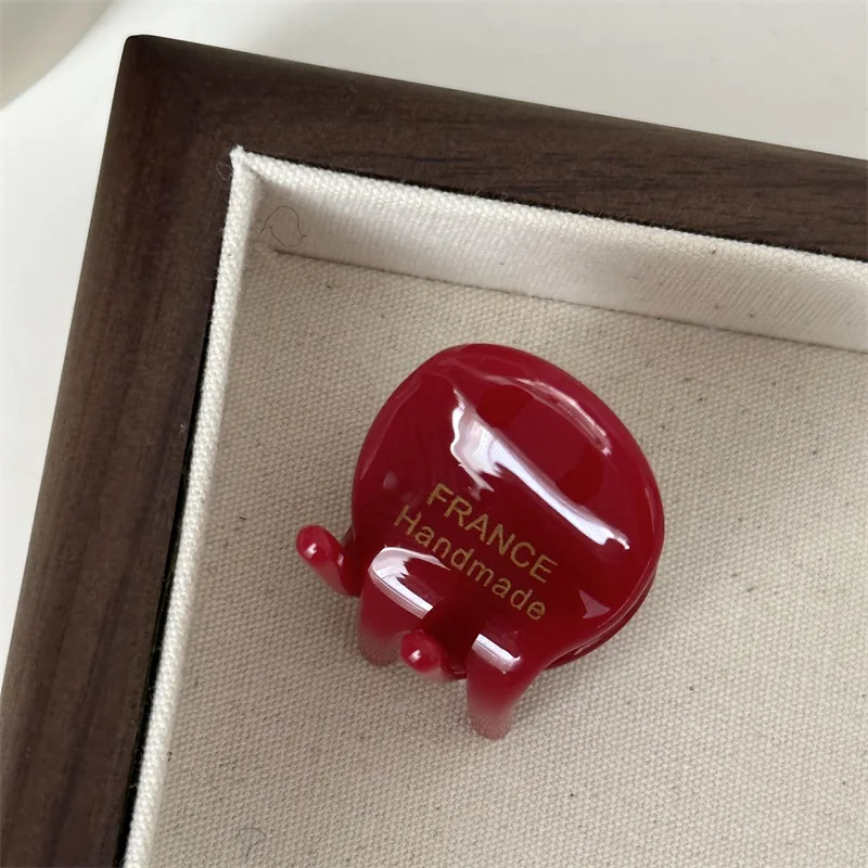 여성용 미니 절묘한 버전 골드 라벨 아세테이트 작은 머리 발톱, 레이디 트렌디 사이드 클립, 소녀 귀여운 헤어 액세서리