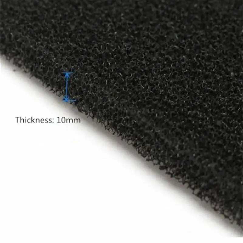 5/10/20Pcs 유니버설 블랙 활성 탄소 폼 스폰지 에어 필터 함침 시트 패드 필터 스폰지