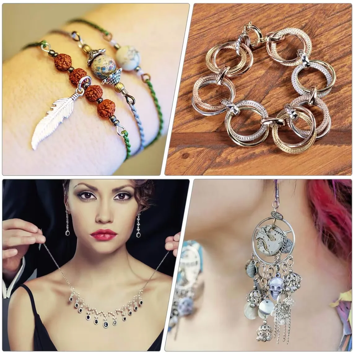 200 개/몫 18K 골드 도금 오픈 점프 반지 도매, 황동 금속 분할 반지 보석 만들기 용품에 대한 반지 연결