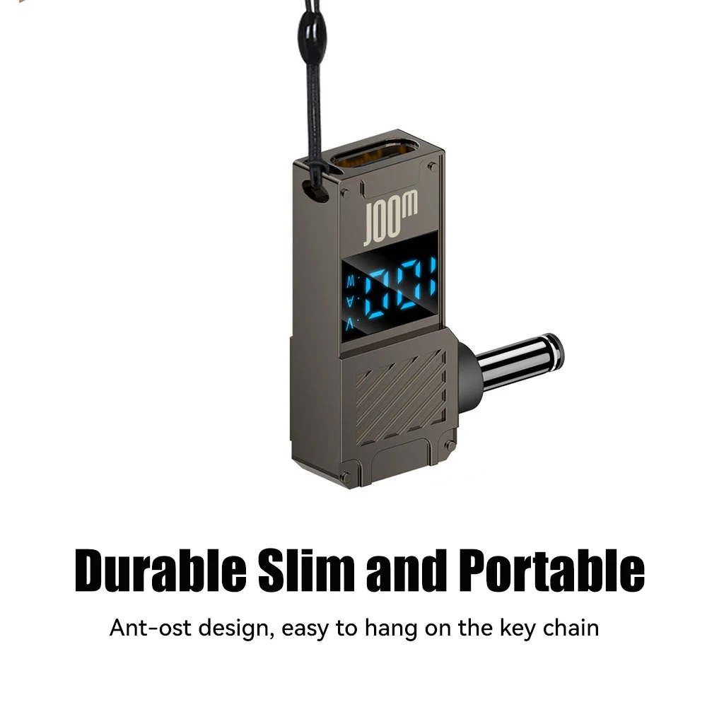 레노버 씽크플러스 HP 델용 전원 충전기 커넥터 팁, PD100W C타입-DC 플러그 컨버터, USB C-DC 노트북 충전 어댑터