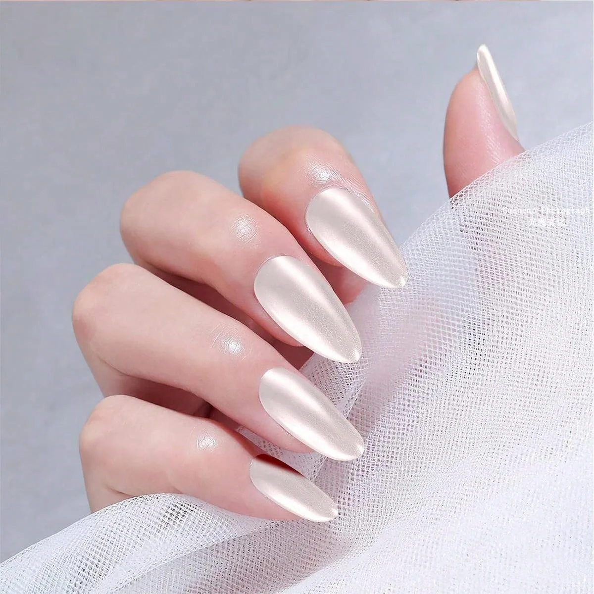 네일 아트에 진주 흰색 마찰 반짝이 먼지 크롬 오로라 노란색 보라색 매니큐어 장식 거울 인어 네일 파우더 안료