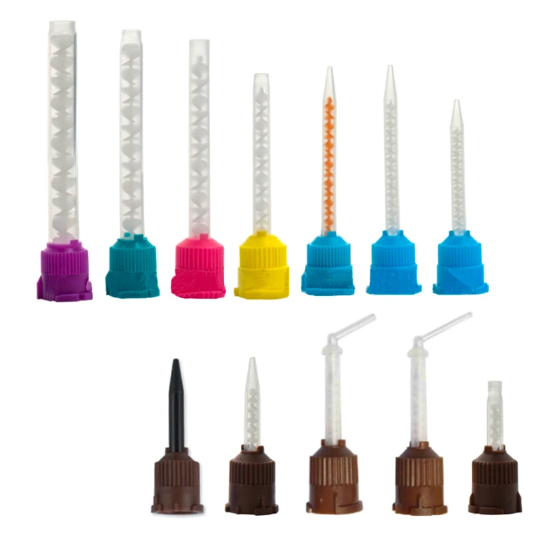 50/100PCS 치과 혼합 팁 실리콘 고무 혼합 팁 치과 인상 재료 혼합 튜브 틀니 실험실 컬러 튜브 title=50/100PCS 치과 혼합 팁 실리콘 고무 혼합 팁 치과 인상 재료 혼합 튜브 틀니 실험실 컬러 튜브