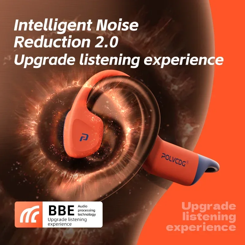 POLVCDG 골전도 이어폰 IPX8 방수 32GB 메모리 블루투스 5.4 실리콘 소재 2024 신제품 X16