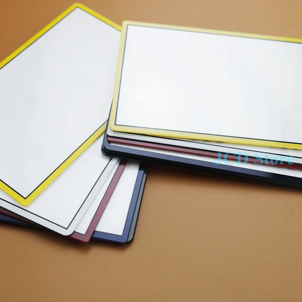 1 조각 교체 상단 상단 전면 상단 스크린 프레임 렌즈 커버 LCD 화면 3DS XL LL 새로운 3DSXL 3DSLL 플라스틱 및 유리 렌즈