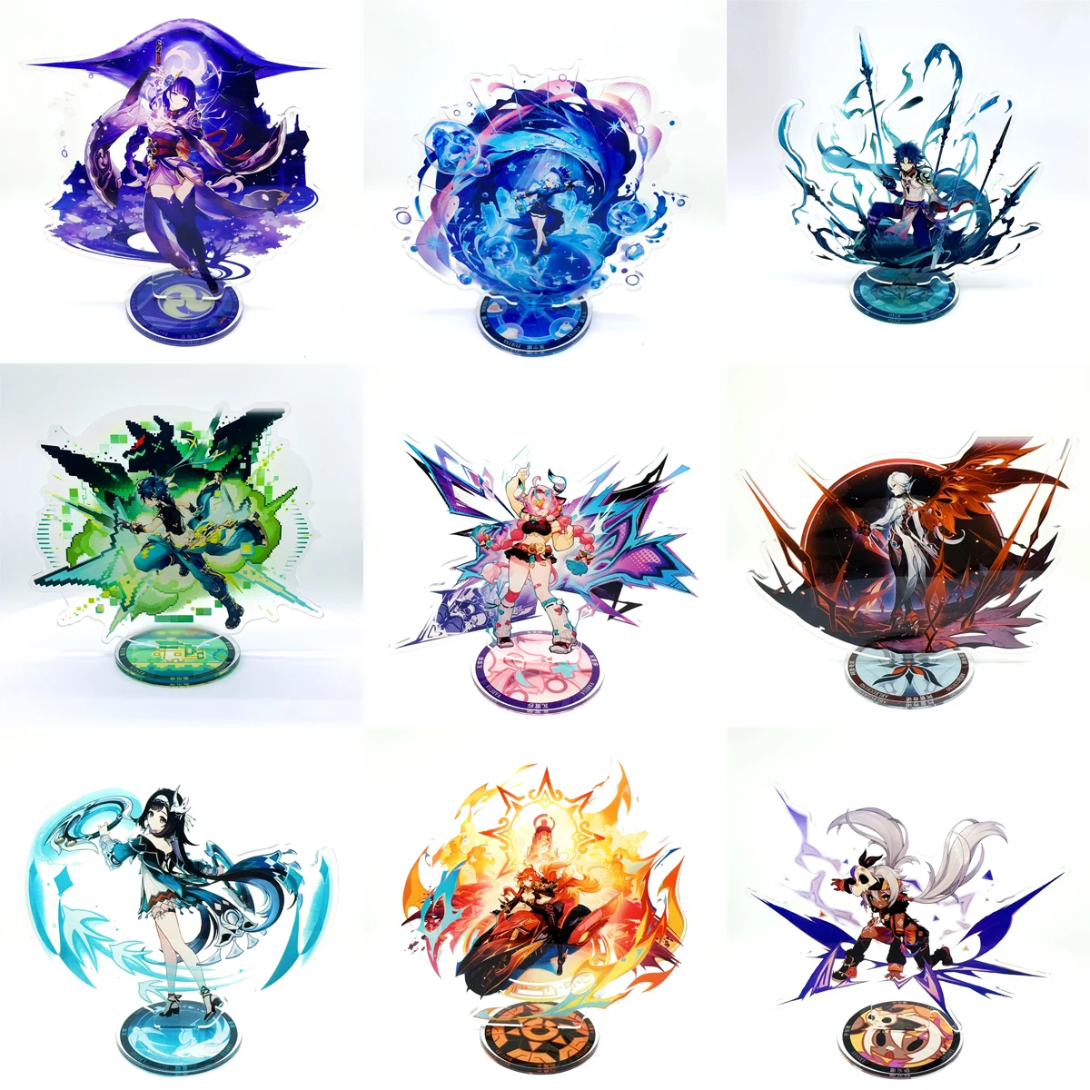 Genshin lmpact 애니메이션 피규어 아크릴 스탠드 Varesa Mavuika Kinich Wanderer 모델 플레이트 1pc 데스크 장식 스탠딩 사인 게임 팬 선물 title=Genshin lmpact 애니메이션 피규어 아크릴 스탠드 Varesa Mavuika Kinich Wanderer 모델 플레이트 1pc 데스크 장식 스탠딩 사인 게임 팬 선물 