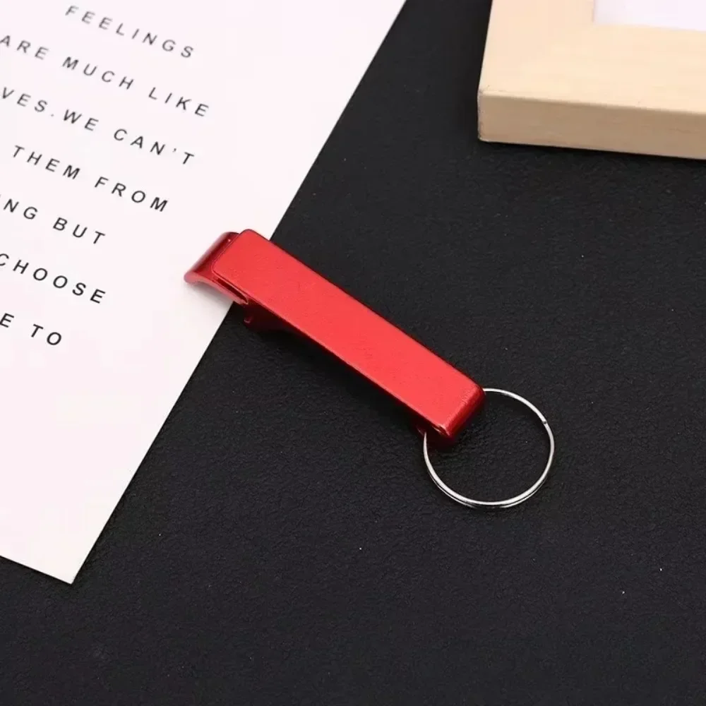 5PCS 사용자 정의 로고 이름 병따개 맥주 키 체인 열쇠 고리 다기능 레이저 조각 열쇠 고리 체인 바 광고 멀티 컬러 선물