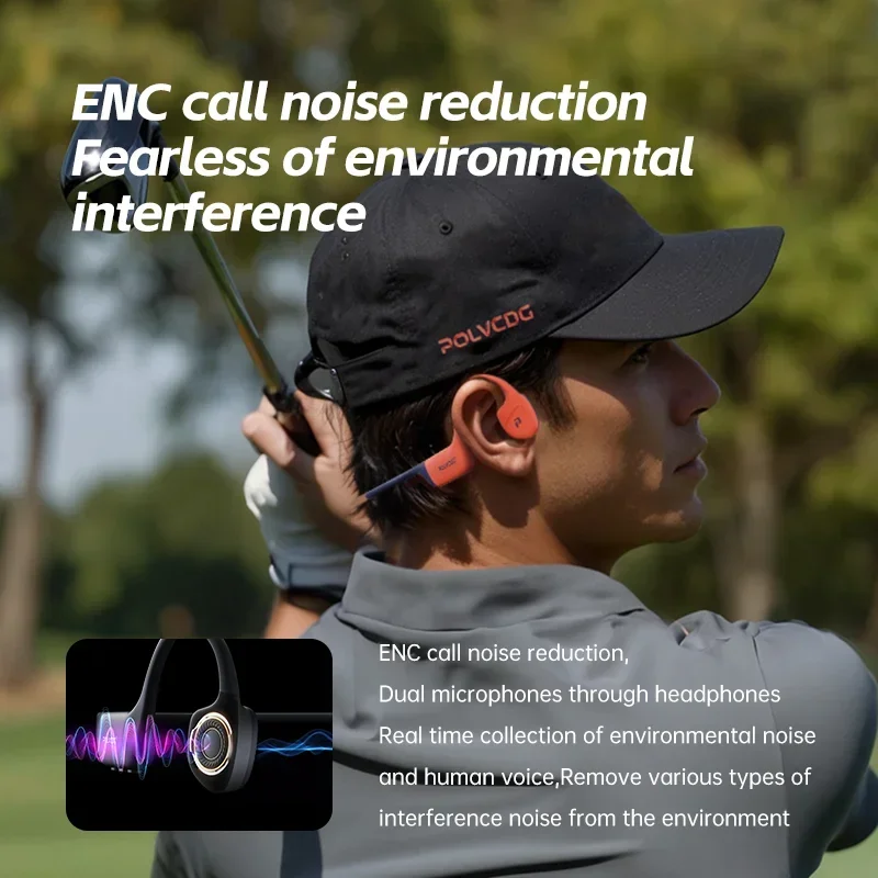 POLVCDG 골전도 이어폰 IPX8 방수 32GB 메모리 블루투스 5.4 실리콘 소재 2024 신제품 X16