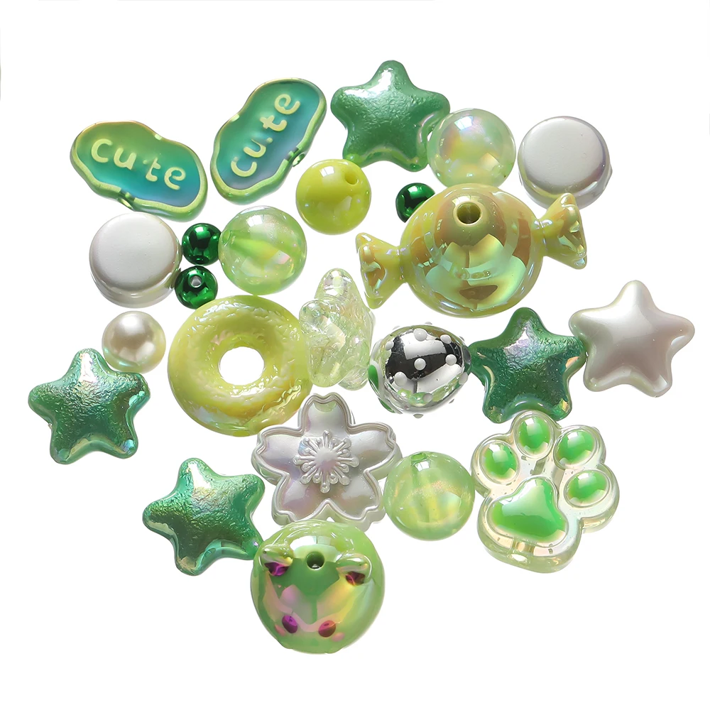 20grams 12 ~ 50mm 아크릴 혼합 비즈 쥬얼리에 대한 느슨한 스페이서 비즈 DIY 팔찌 목걸이 귀걸이 액세서리 만들기