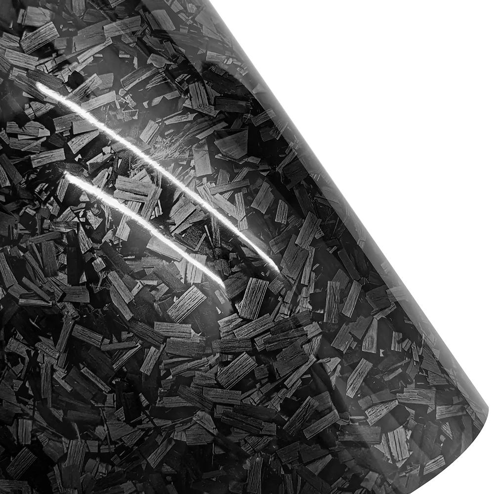 고광택 블랙 골드 실버 레드 단조 카본 파이버 자동차 스티커 후드 접착 비닐 자동차 스티커