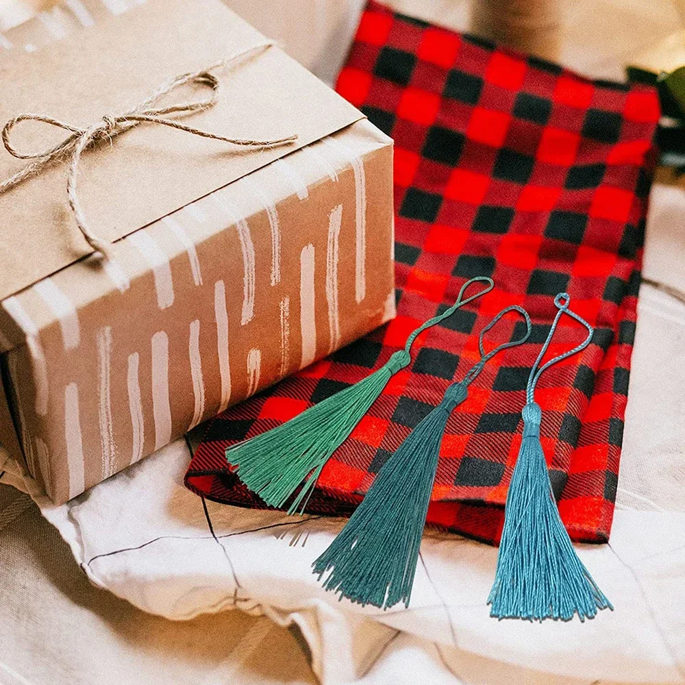 100 개/몫 13cm 술 실크 프린지 실키 치실 북마크 Tassels DIY 공예 보석에 대 한 미니 Tassels 기념품 북마크 만들기