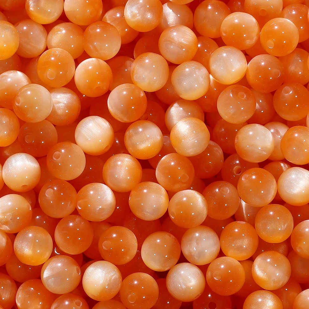 10/20Pcs 8/10/12mm 다채로운 라운드 수지 구슬 보석에 대 한 느슨한 스페이서 비즈 DIY 수제 팔찌 목걸이 액세서리 만들기