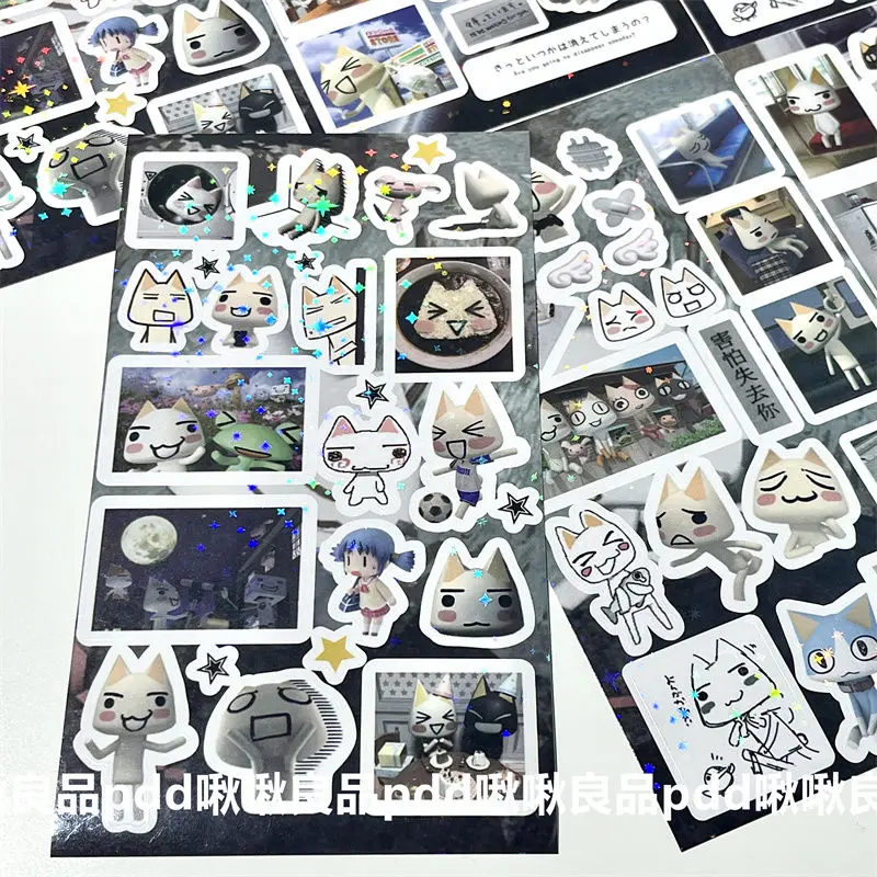 레트로 만화 Doro 고양이 컷 필름 핸드백 스티커 DIY 콜라주 Goo 전화 케이스 태블릿 스티커 Toro Early Style