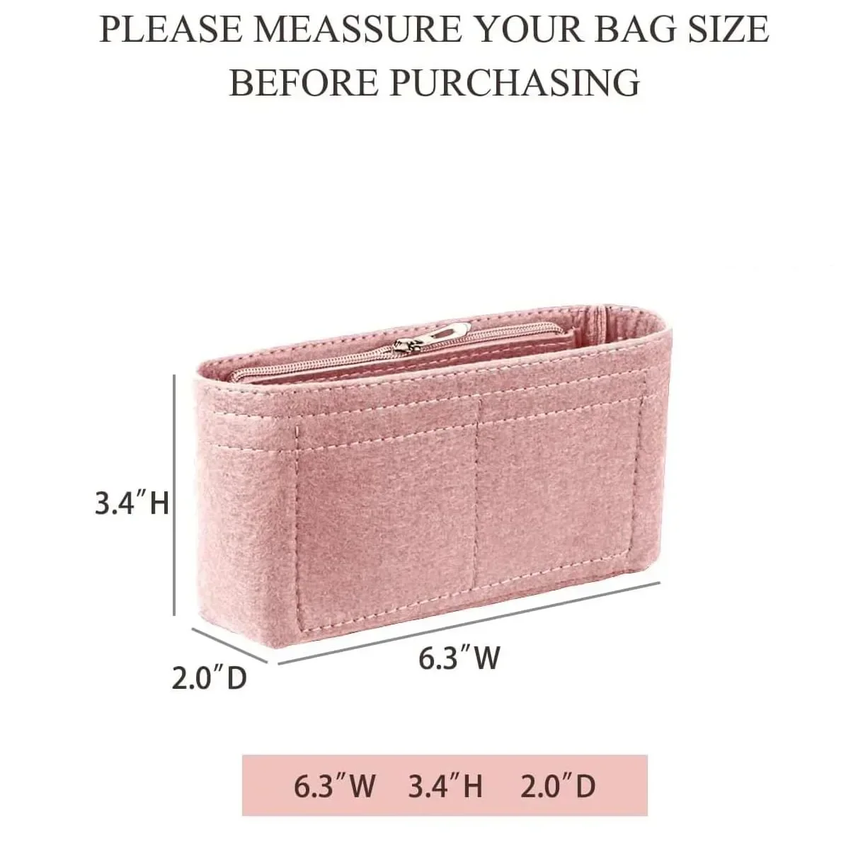 LONGCHAMP 미니 토트 용 가방 주최자 Timid Bag 보관 및 마무리 내부 가방 라이너 핸드백 삽입 주최자 맞춤 미니 사이즈