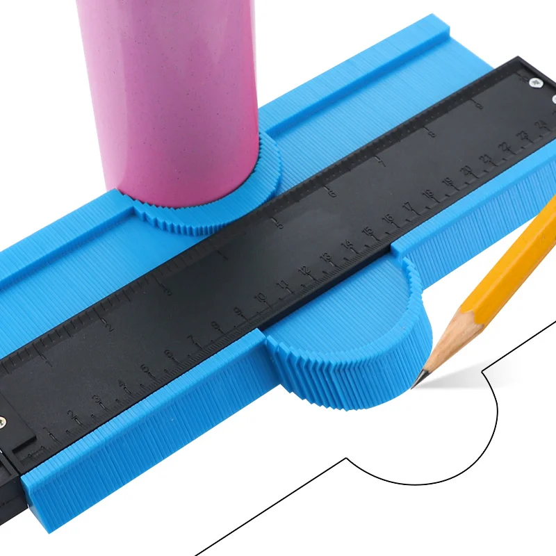 프로파일 복제 게이지 모양 게이지 복사기 플라스틱 윤곽 복사 복사기 목공 도구 용 매직 측정 도구