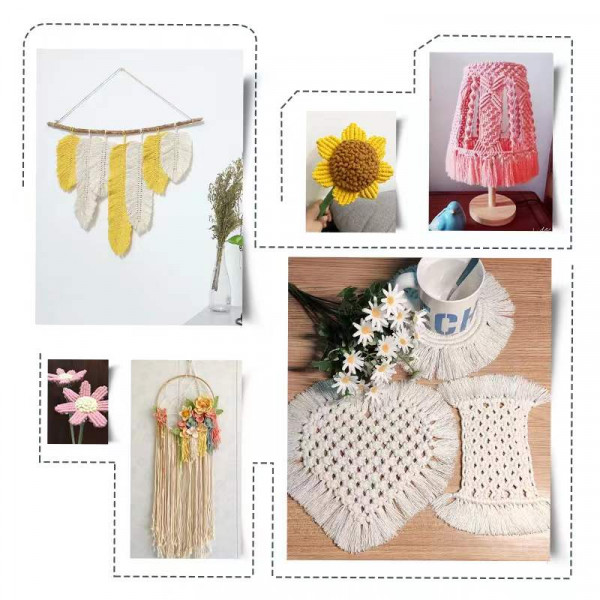 3mm 코 튼 Macrame 코드 로프 컬러 코 튼 스레드 Macrame 재료 DIY 공예 크로 셰 뜨개질 문자열 크리스마스 웨딩 홈 장식