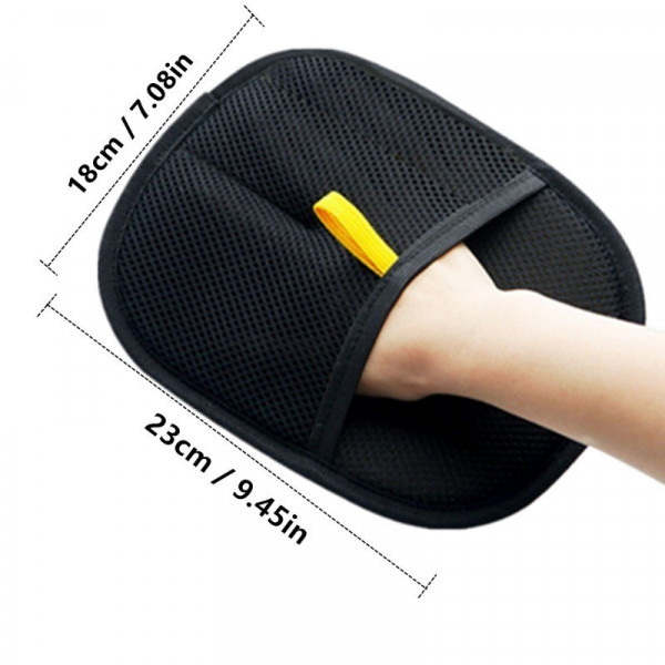 고양이 털 청소를 위한 애완동물 털 및 원사 장갑 이중 브러시 디자인을 재사용하여 가정의 편안함과 청결함을 향상시킬 수 있습니다.