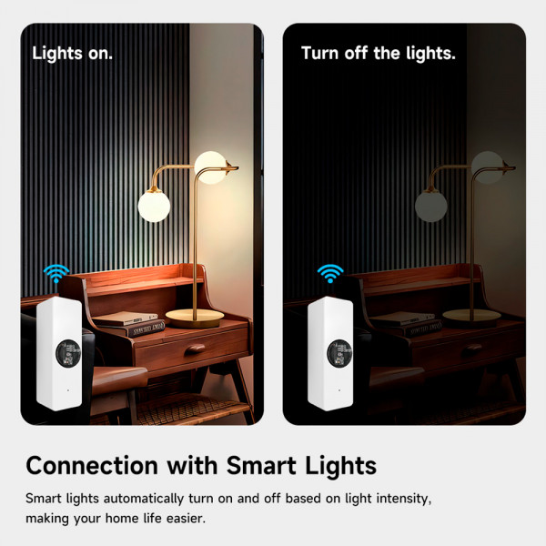 Tuya ZigBee 광 센서 휘도 센서 ZigBee 빔 센서 스마트 홈 자동화 App 제어 Tuya 조명 조명 감지기