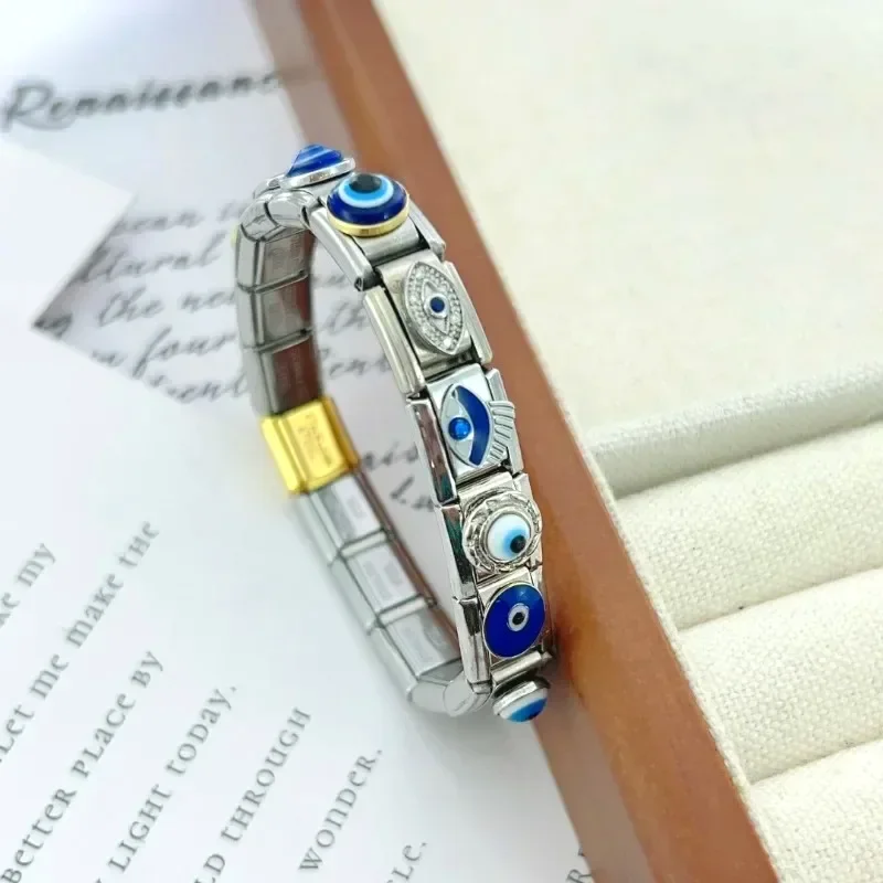 새로운 패션 오리지널 만화 동물 DIY 링크 핏 9mm 이탈리아 매력 탄성 모듈식 팔찌, 스테인레스 스틸 쥬얼리 선물