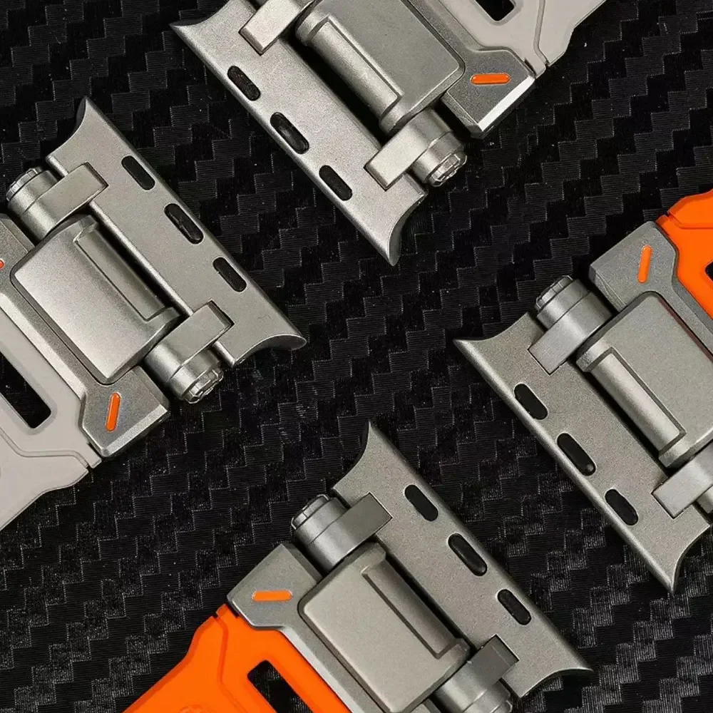 Apple Watch Ultra 49mm 스트랩 44mm 45mm 46mm 남성용 스포츠 스트랩 Iwatch 시리즈 10 9 8 7 6 5 Se 럭셔리 팔찌 용 싱글 투어 밴드