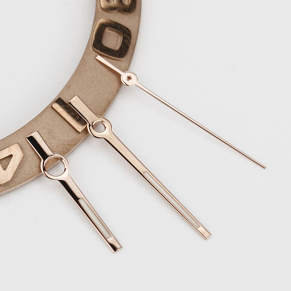 로그북 바늘 Nh35 NH36 광택 실버 손 8*12*12.5mm 배턴 스타일 Datejust 손 시계 손 C3 파란색 빛나는 교체