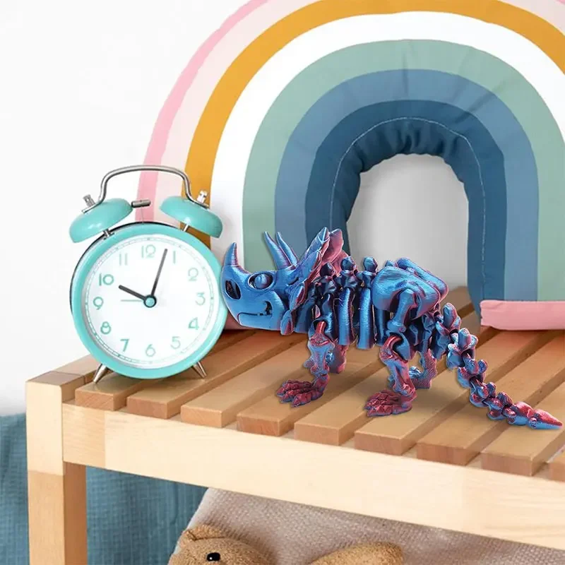 3D 인쇄 티라노사우루스 렉스 현실적인 공룡 모델 관절 전체 움직일 수있는 생일 선물 현실적인 동물 장식 데스크탑