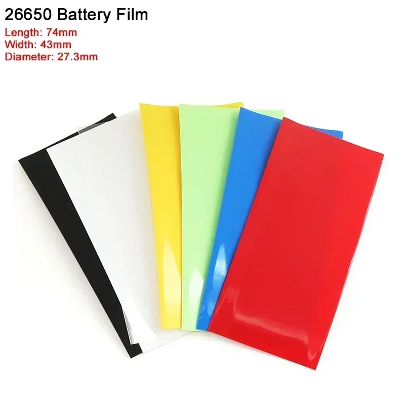 18650 21700 26650 PVC 열 수축 튜브 프리컷 절연 필름 보호 커버 케이스 팩 슬리브 Lipo 배터리 랩