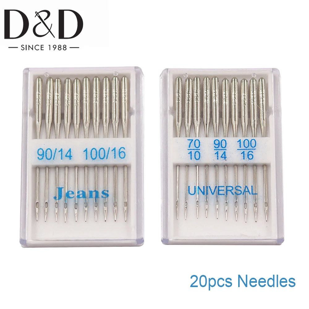 D & D 가수 형제 용 재봉틀 바늘 Janome Varmax 크기 65/9 75/11 80/12 90/14 100/16 재봉틀 용품, 20 피스 title=D & D 가수 형제 용 재봉틀 바늘 Janome Varmax 크기 65/9 75/11 80/12 90/14 100/16 재봉틀 용품, 20 피스