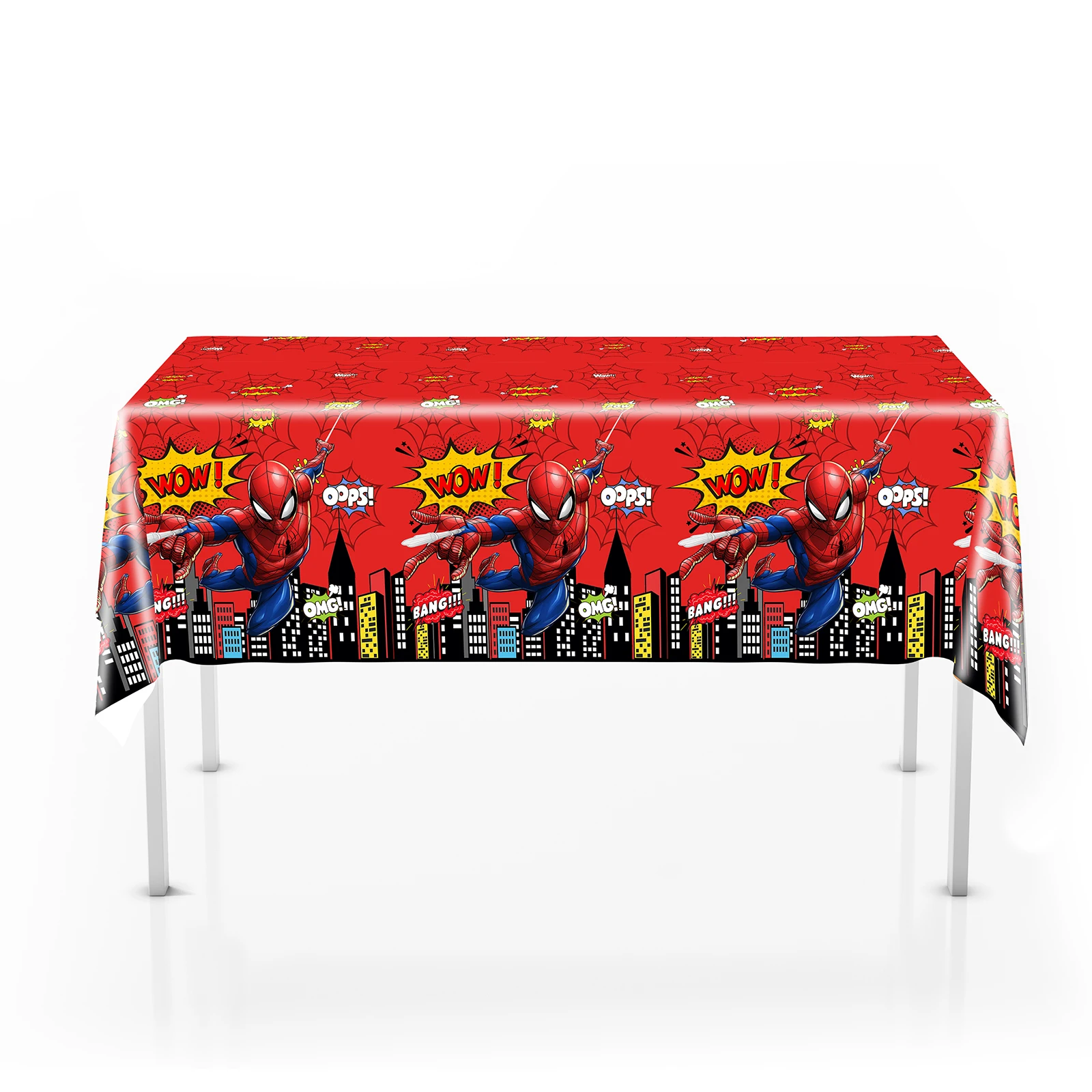 식탁보 장식 스파이더 맨 생일 파티 용품 거미와 그의 놀라운 친구 테이블 커버 베이비 샤워 어린이 선물