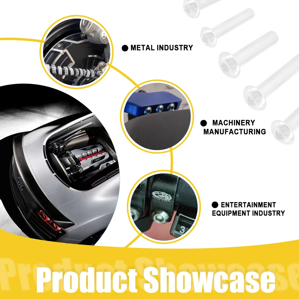 ISO7380 스테인레스 스틸 육각 나사 M2 M2.5 M3 M4 M5 M6 M8 M10 M12 육각형 304 SS 소켓 알렌 볼트 스레드 기계 금속 나사