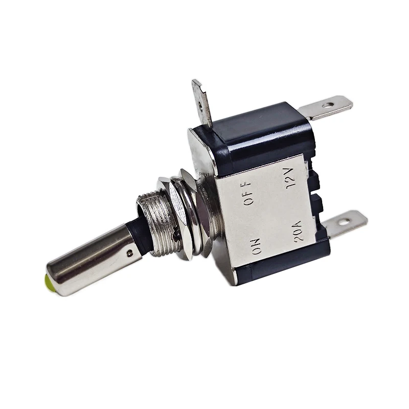 1Pcs 12V 20A 조명 LED 토글 스위치 자동 자동차 보트 트럭 빨간색 파란색 녹색 노란색 흰색