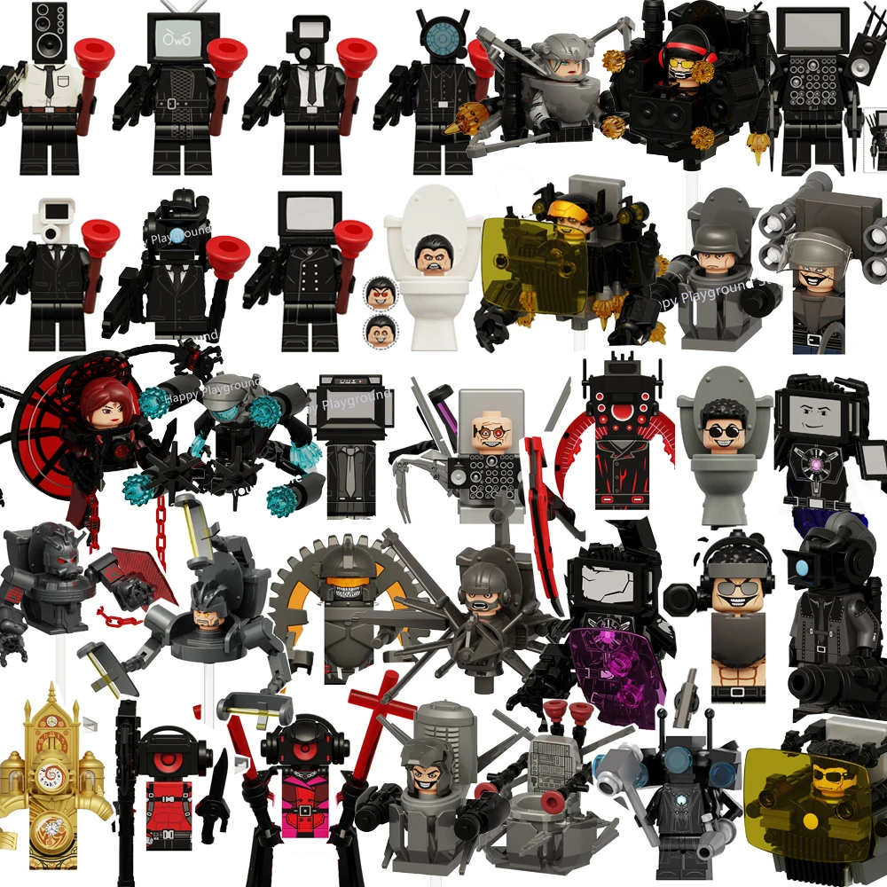 2025 Skibidi 화장실 남자 애니메이션 만화 벽돌 인형 카메라맨 스피커맨 TV 남자 미니 액션 벽돌 장난감 피규어 빌딩 블록 title=2025 Skibidi 화장실 남자 애니메이션 만화 벽돌 인형 카메라맨 스피커맨 TV 남자 미니 액션 벽돌 장난감 피규어 빌딩 블록 