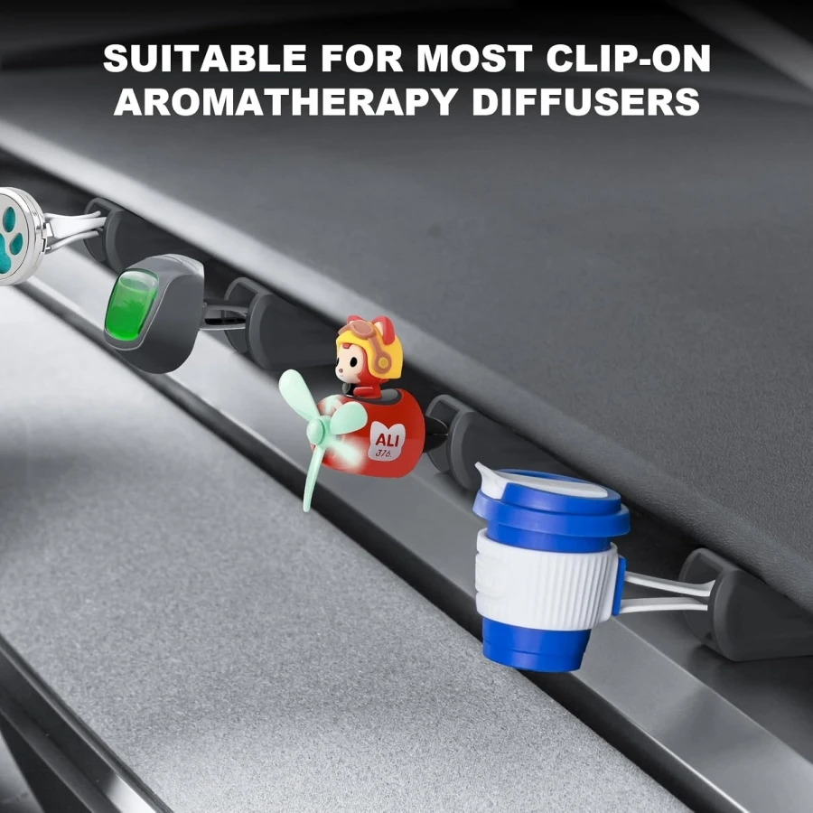 2017-2025 Tesla Model Y Juniper & Model 3 & 3 Highland Air Vent용 공기 청정기 어댑터 2개(공기 청정기는 포함되지 않음)