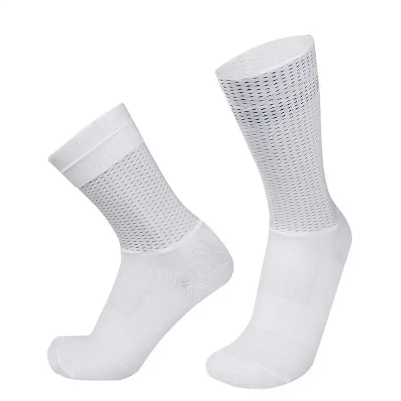 에어로 실리카 새로운 젤 여름 양말 자전거 팀 미끄럼 방지 사이클링 통기성 프로 레이싱 스포츠 양말 남성 여성 Calcetines Ciclismo