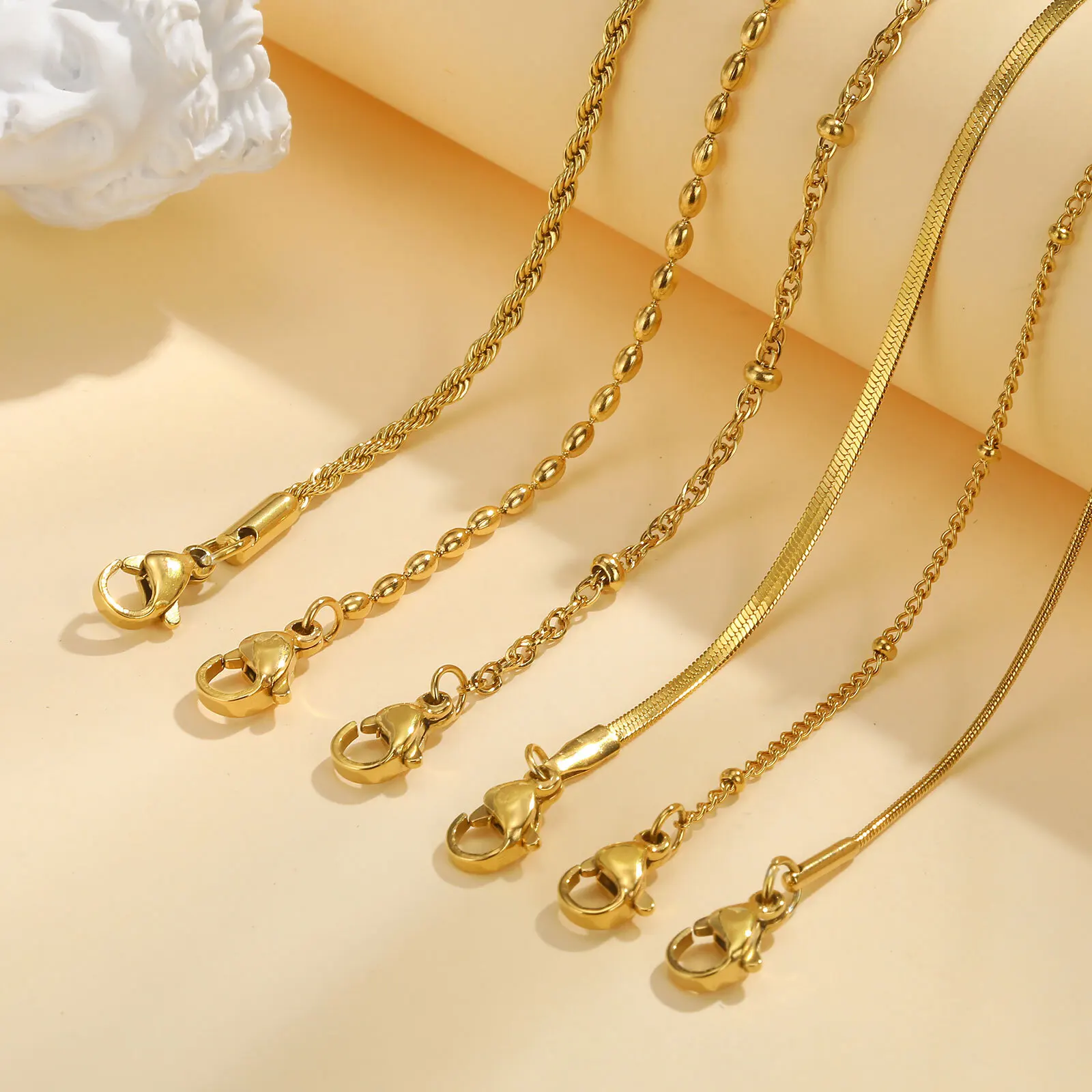 여성용 스트레치 비즈 진주 팔찌, 심플한 쌓을 수 있는 쥬얼리, 10mm