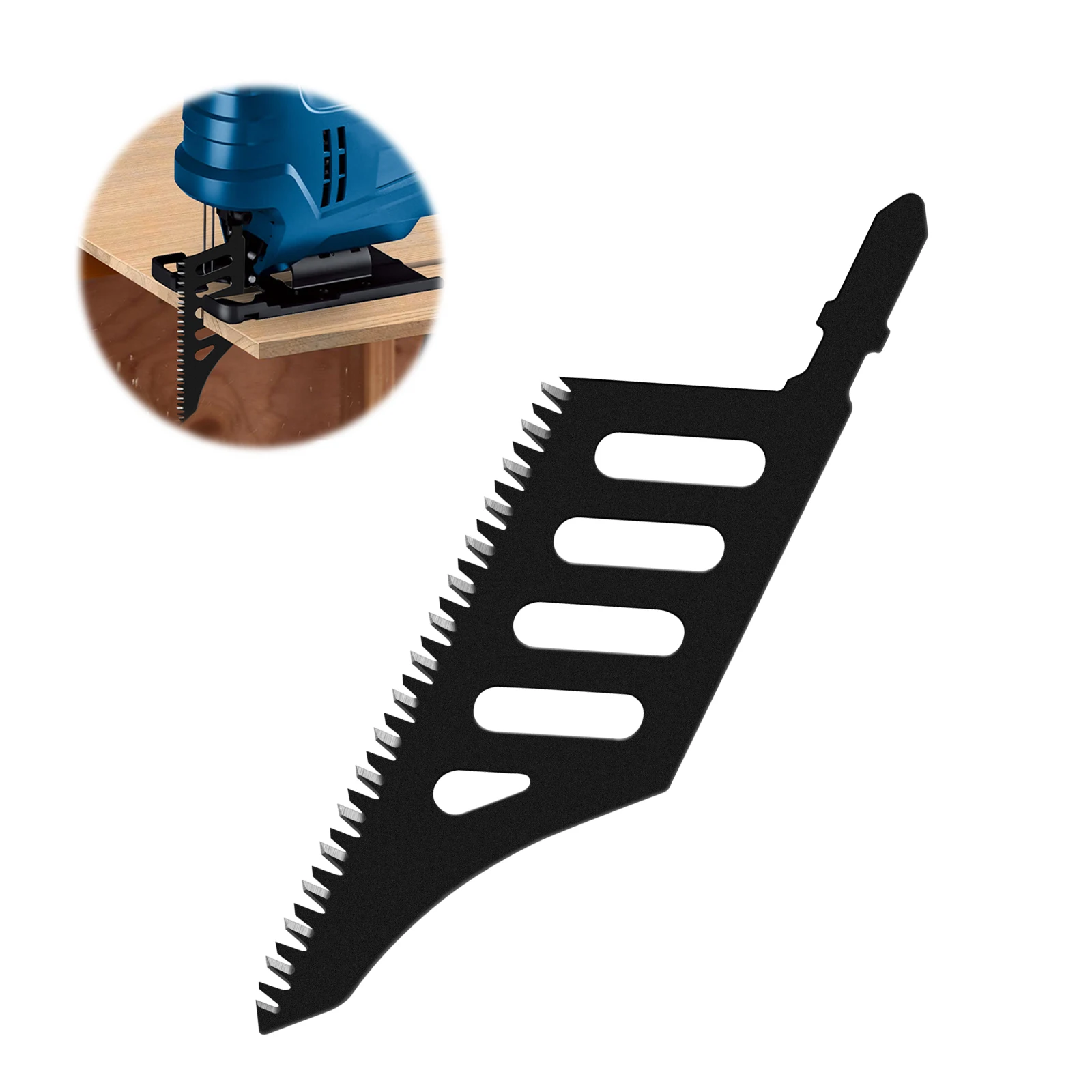 직소 블레이드 매우 긴 헤비 듀티 스크롤 톱 블레이드 T-샤크 목재 알루미늄 좁은 공간을 위한 미세 거친 치아