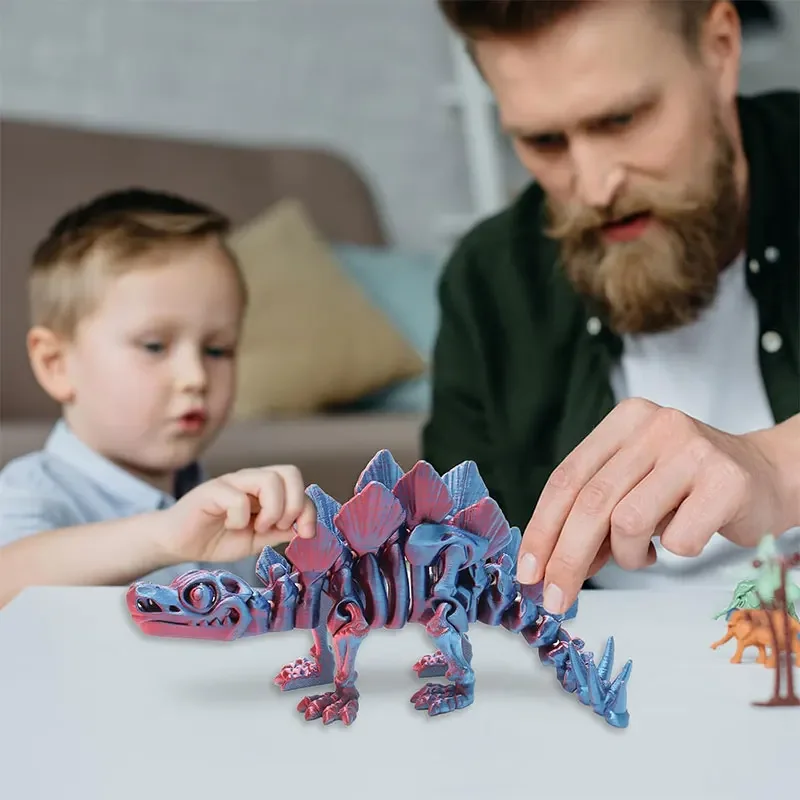 3D 인쇄 티라노사우루스 렉스 현실적인 공룡 모델 관절 전체 움직일 수있는 생일 선물 현실적인 동물 장식 데스크탑
