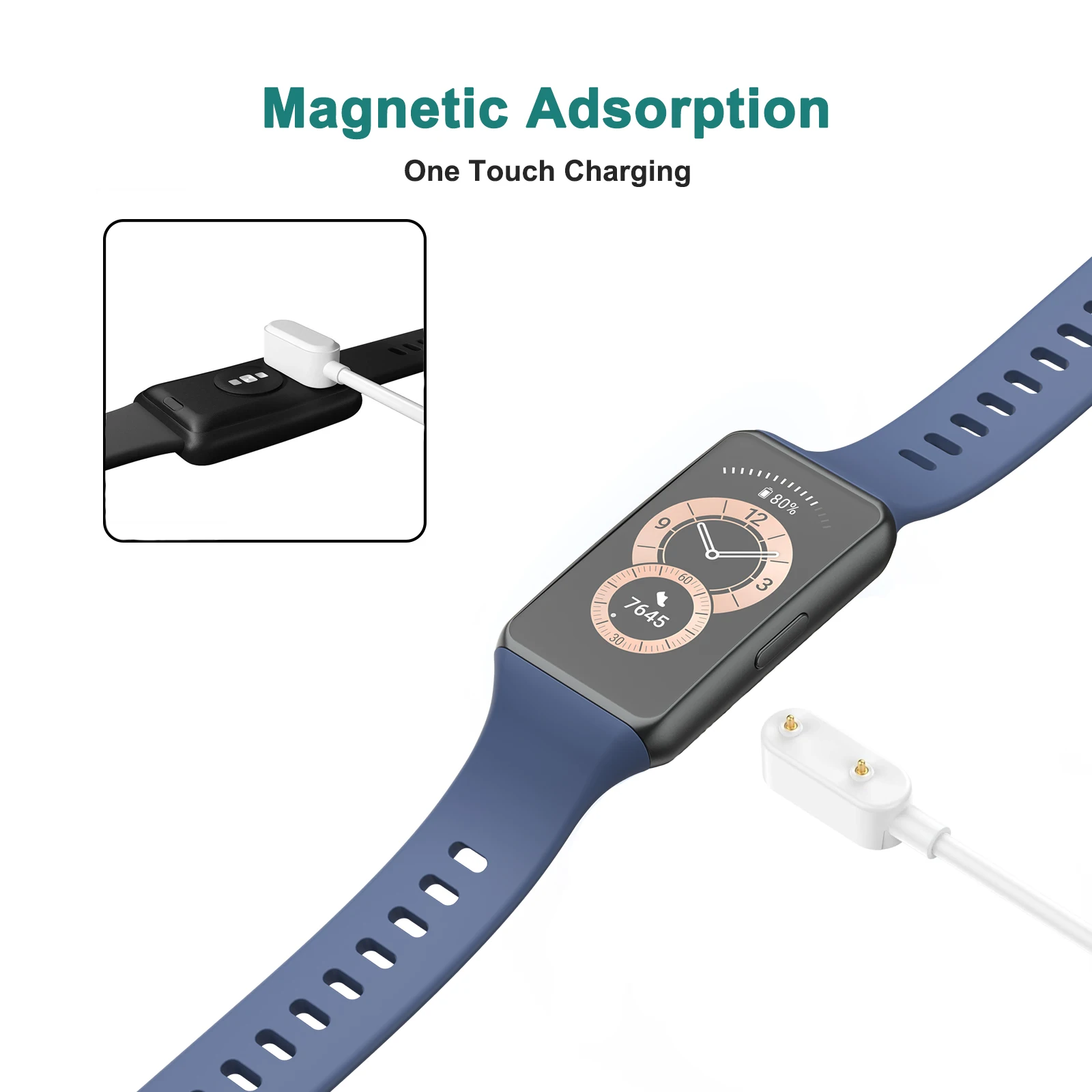 화웨이 밴드 8 7 6 프로 시계 용 무선 충전기 케이블 스테이션 명예 밴드 6 USB 충전 어댑터 용 미니 스마트 시계 독 2